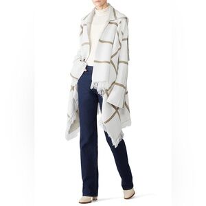 The Jetset Diaries White and Tan Teegan Cardigan